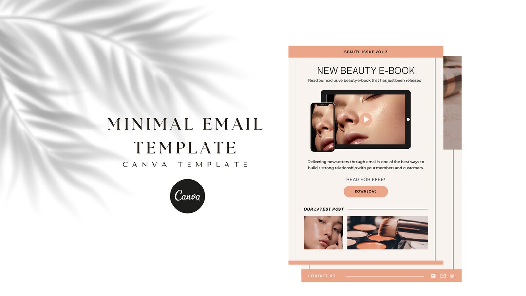 2 Column Email Layout Example 2-page Customizable Email Layout - Professional Email Template for ...