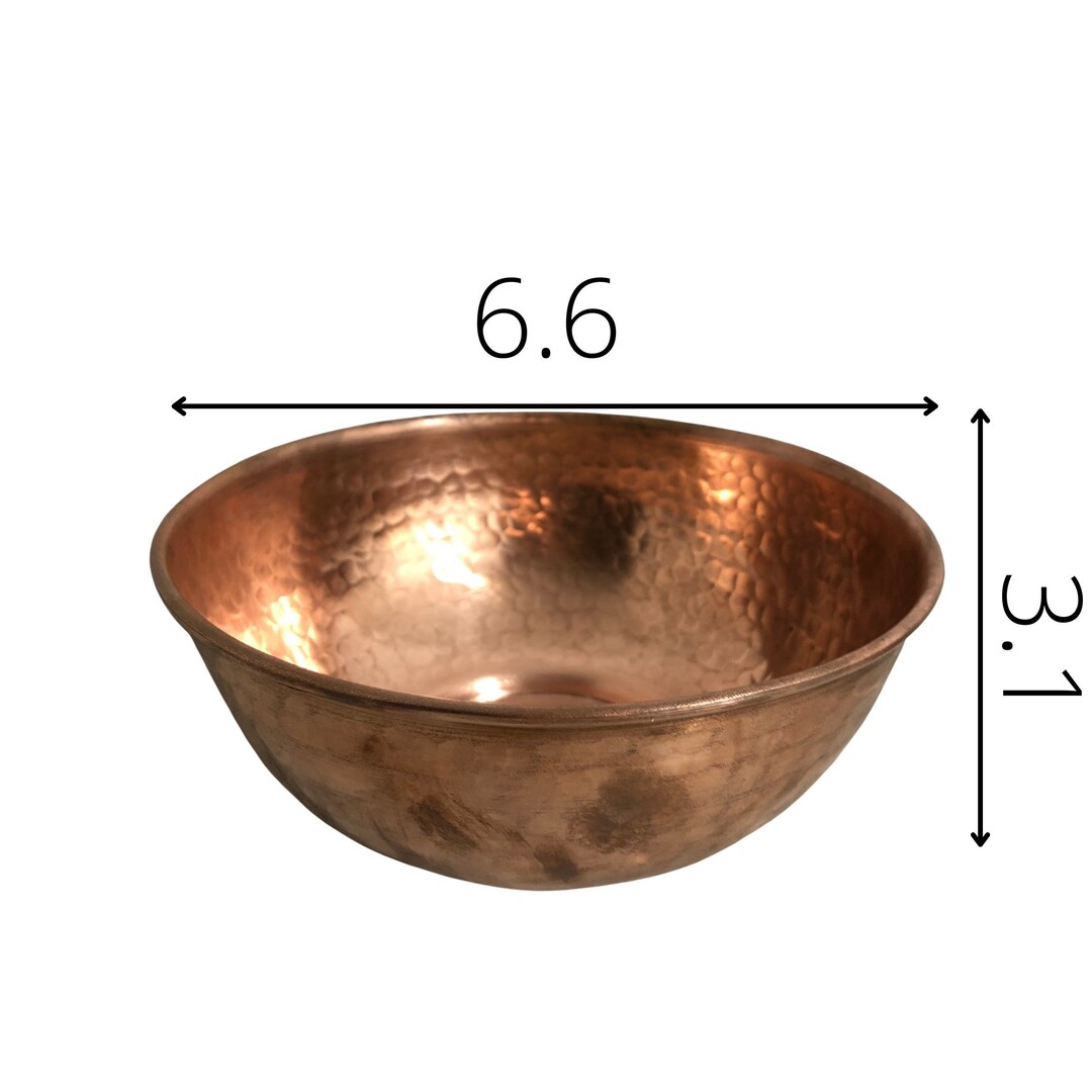 Hammered Solid Copper Bowl Moroccan Dish New Never Used Etsy