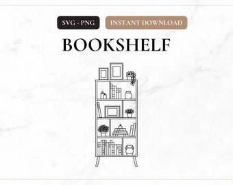Bookshelf SVG, PNG
