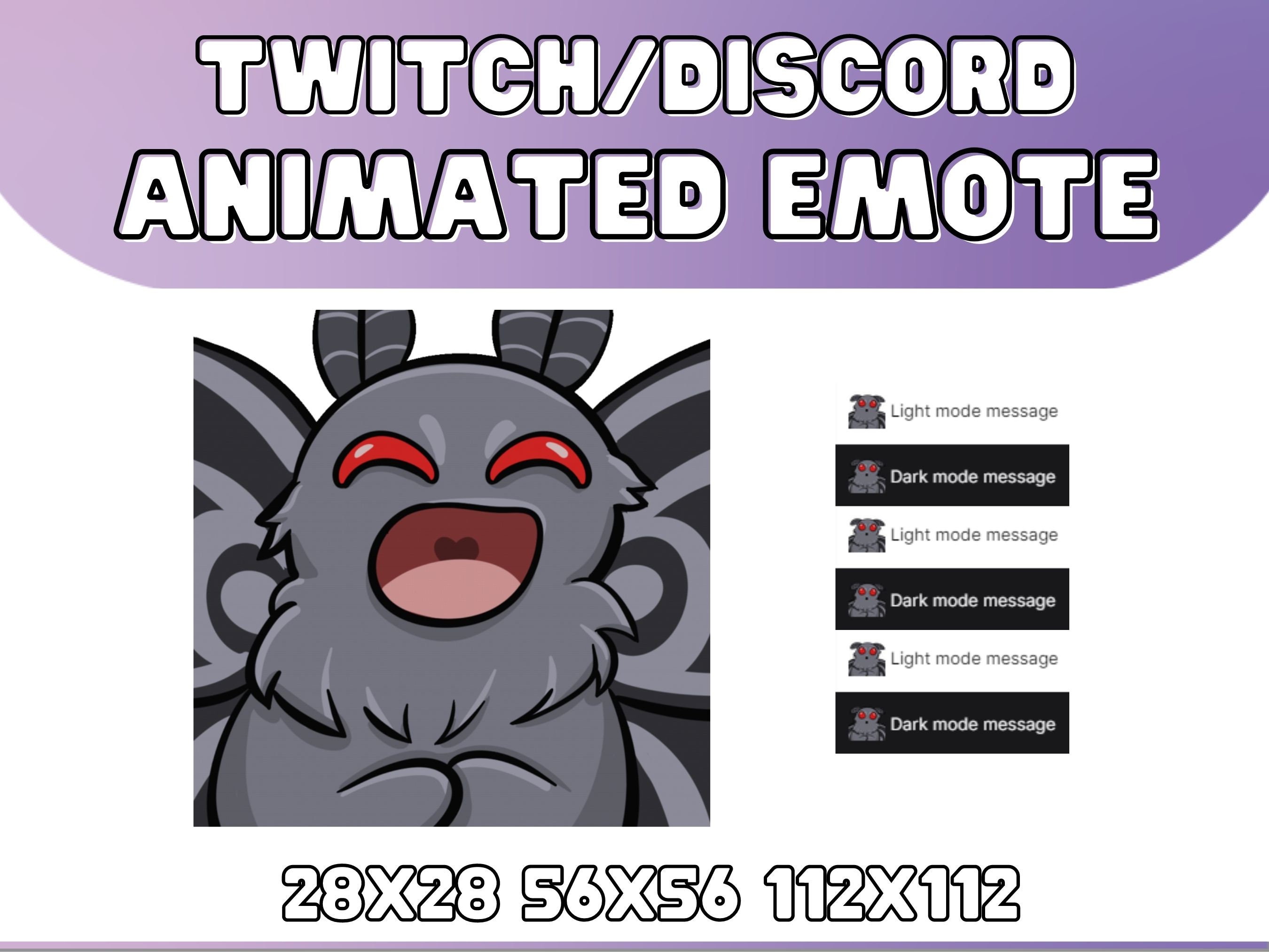 ANIMATED Mothman Emote for Twitch or Discord Funny Cute Animal - Etsy ANIMATED Mothman Emote for Twitch or Discord Funny Cute Animal - Etsy