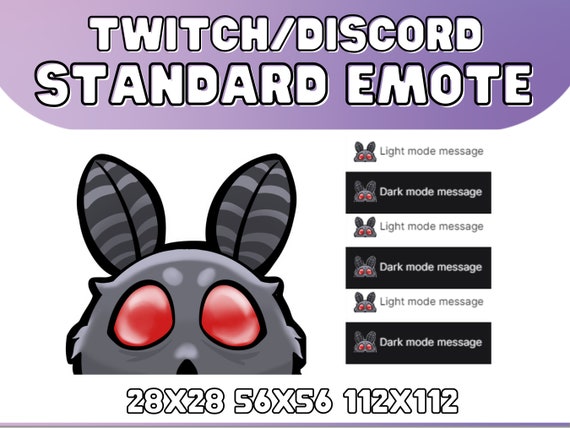 Mothman Lurk Emote for Twitch or Discord Funny Cute Animal - Etsy Mothman Lurk Emote for Twitch or Discord Funny Cute Animal - Etsy