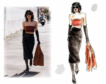 Custom Fashion Illustration