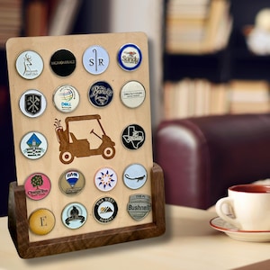 Magnetische golfbalmarkeringsdisplay – perfect kerstcadeau voor golfliefhebbers, bruidsjonkers en vaders – biedt plaats aan 36 stiften