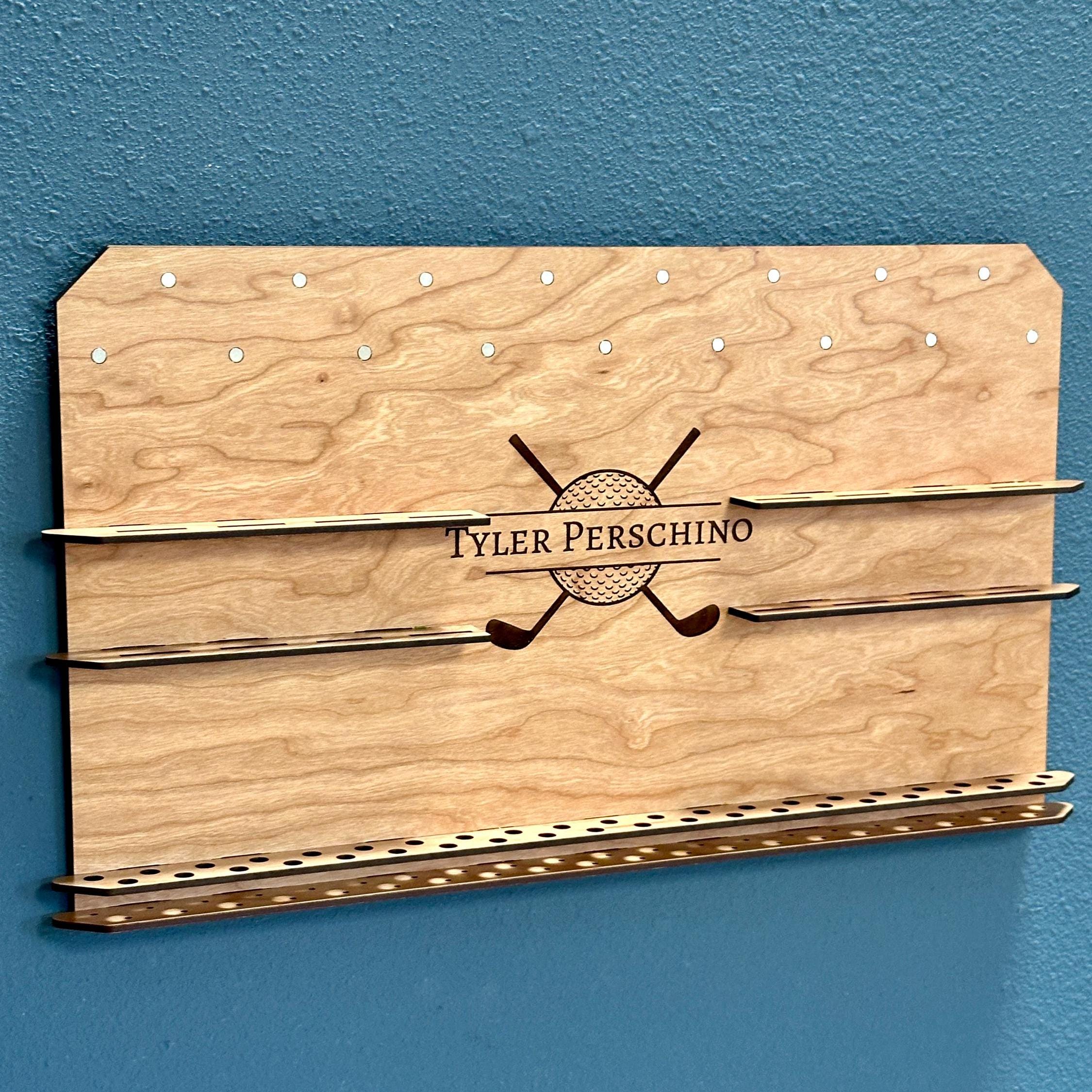 Personalized Golf Ball Marker, Poker Chip and Golf Pencil Display - Unique Golf Gift for Him - Golf Gifts for Dad - Unique Golf Gift