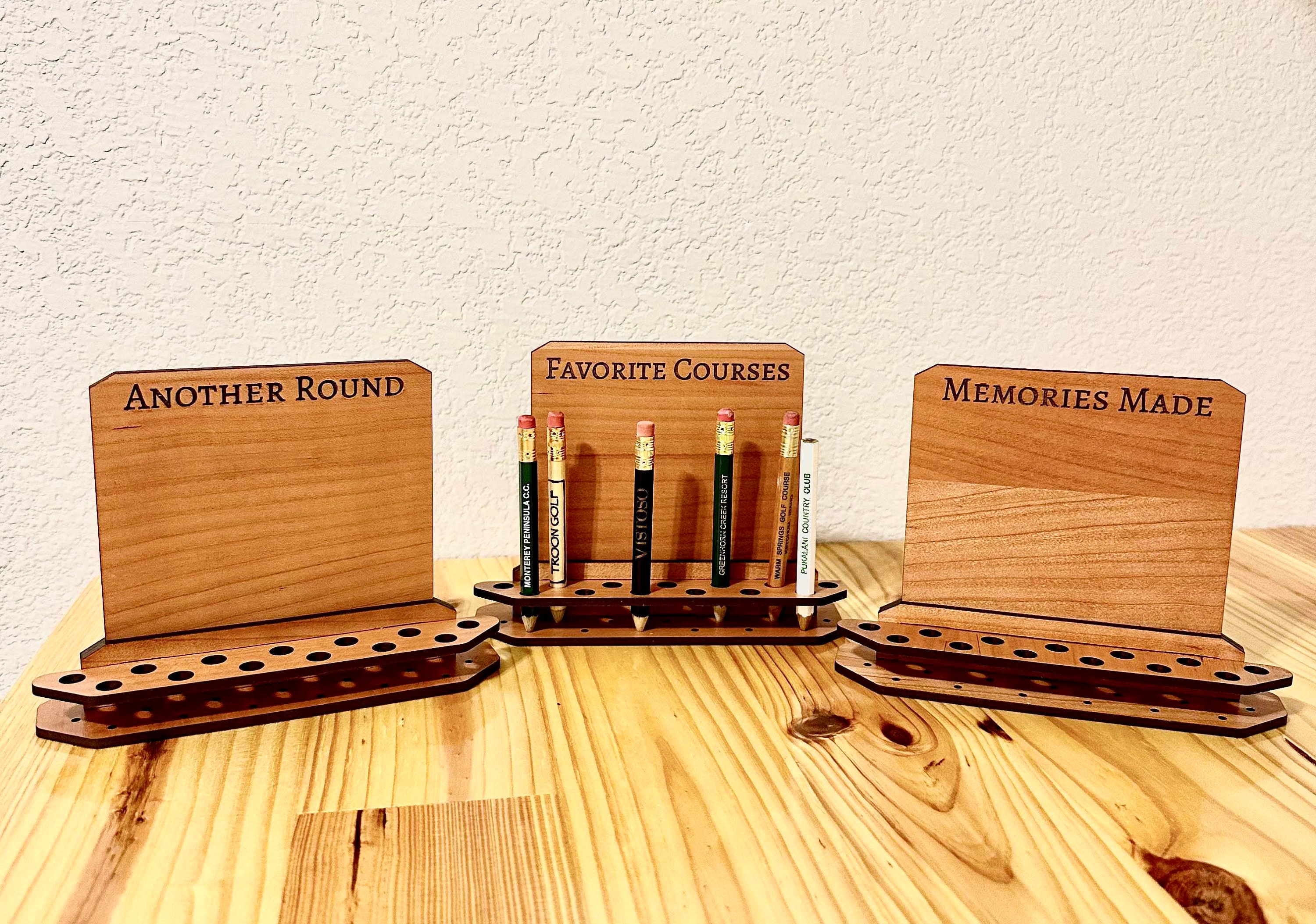 Mini Desk Golf Pencil Holder Golf Pencil Display Gift for Etsy