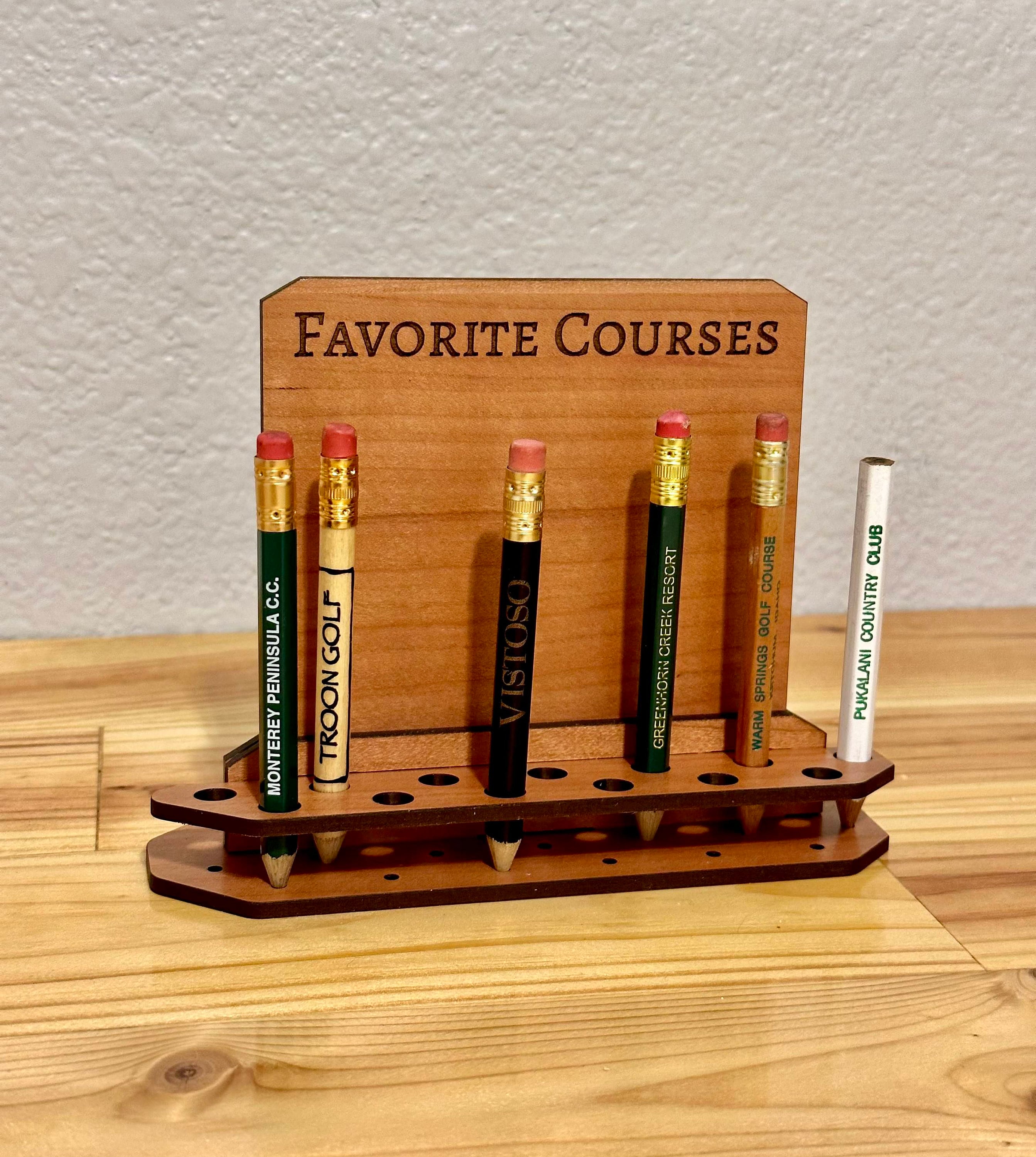 Mini Desk Golf Pencil Holder Golf Pencil Display Gift for Etsy