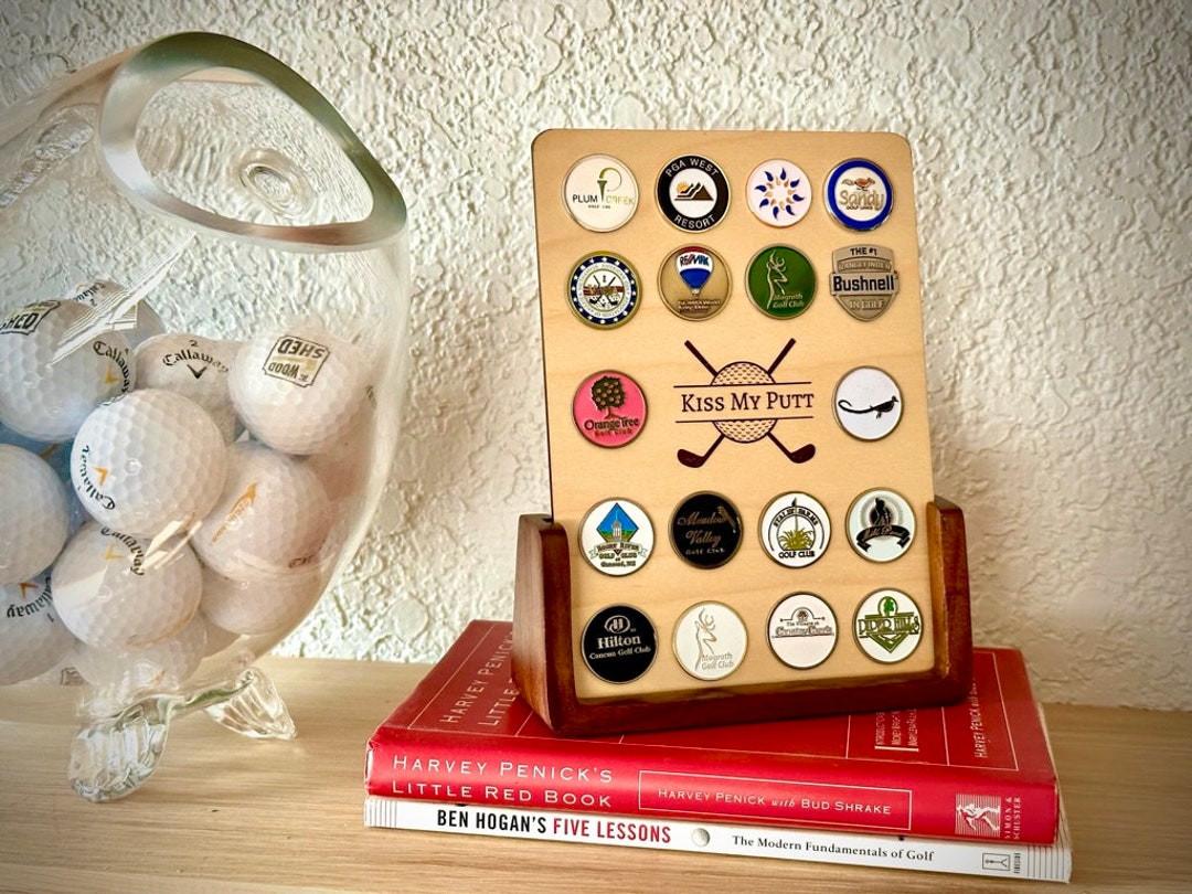 Personalized Golf Ball Marker Display, Golf Marker, Golf Gift, Gifts for Dad, Sports Gifts, Golf