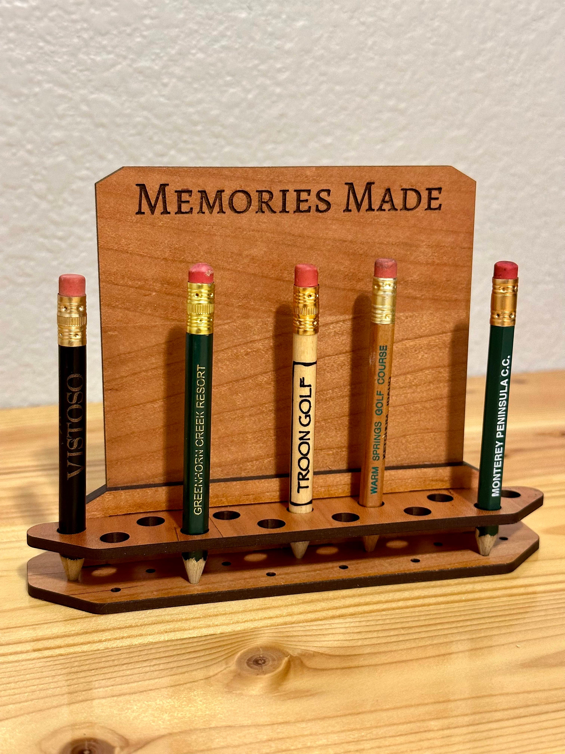 Mini Desk Golf Pencil Holder Etsy