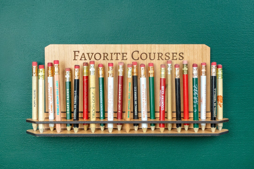 Personalized Golf Pencil Display Etsy