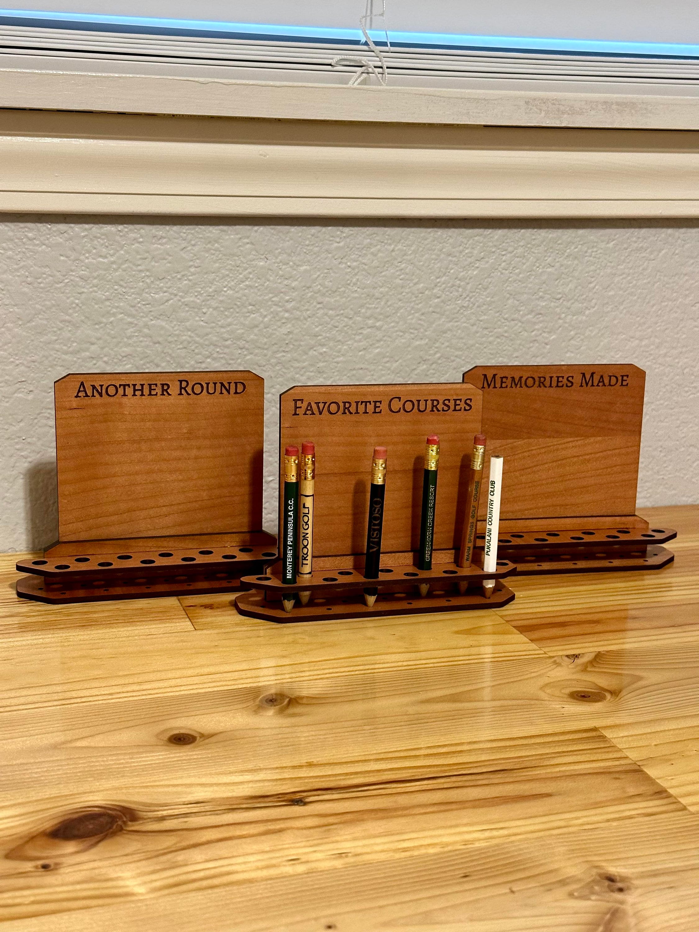 Mini Desk Golf Pencil Holder Etsy