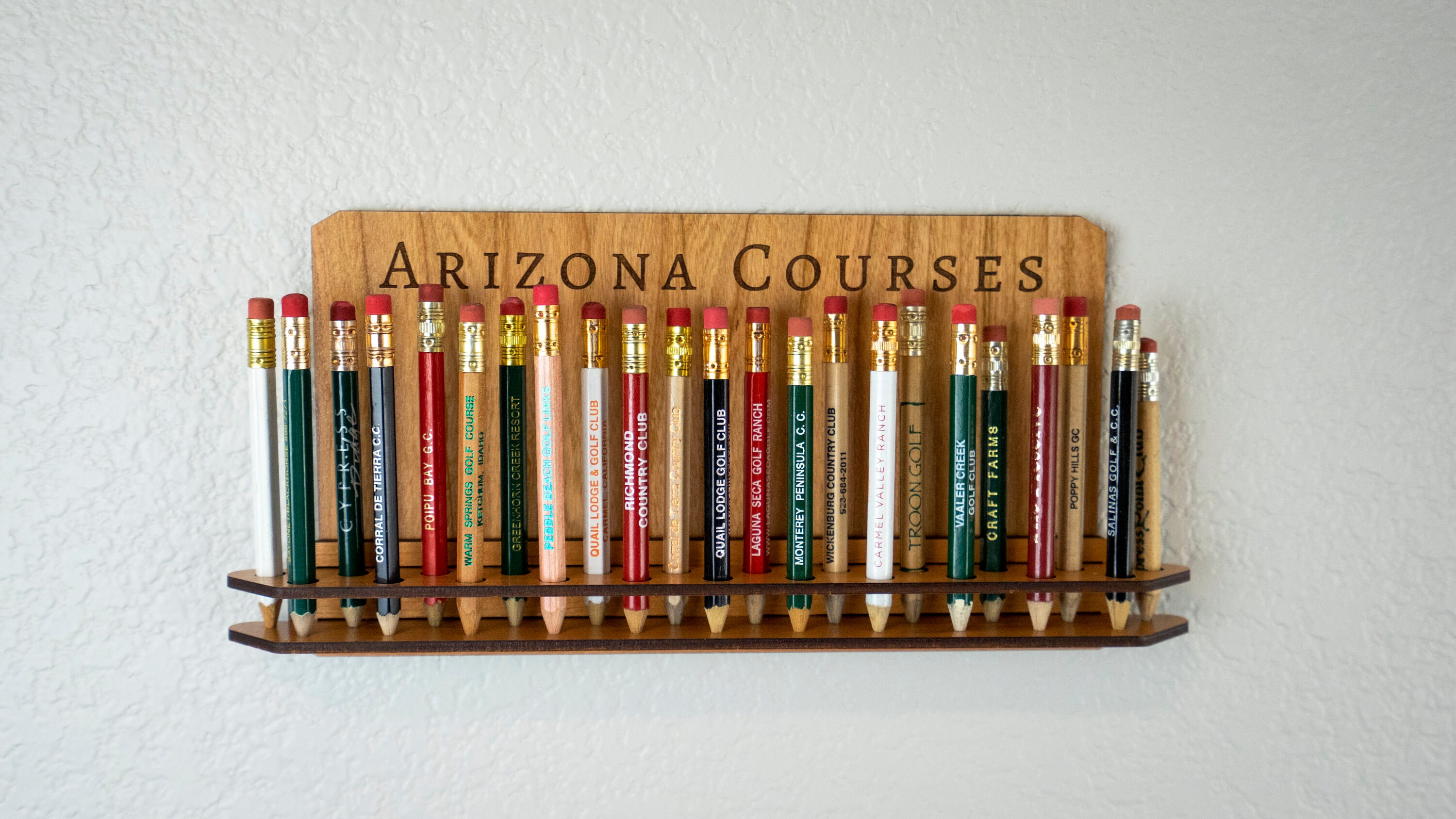 Golf Pencil Holder Golf Pencil Display Gift for Dad Golf Etsy
