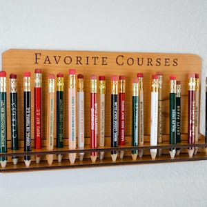 Potloodhouder golf, golfpotlooddisplay, Vaderdagcadeau, golfcadeaus voor hem, cadeaus bruidegom, gepersonaliseerd golfcadeau, golfcadeau voor papa
