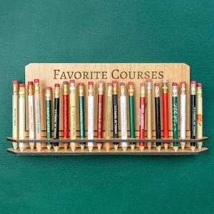 Porte-crayons de golf mural, présentoir à crayons de golf, cadeaux de golf pour papa, cadeau personnalisé, cadeaux de golf uniques, cadeau de golf pour femmes, également pour les tees de golf !