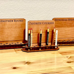 Mini Desk Golf Pencil Holder, Golf Pencil Display, Gift for Dad, Golf Gifts, Groom Gifts, Sports Gifts, Golf Display, Personalized Golf Gift