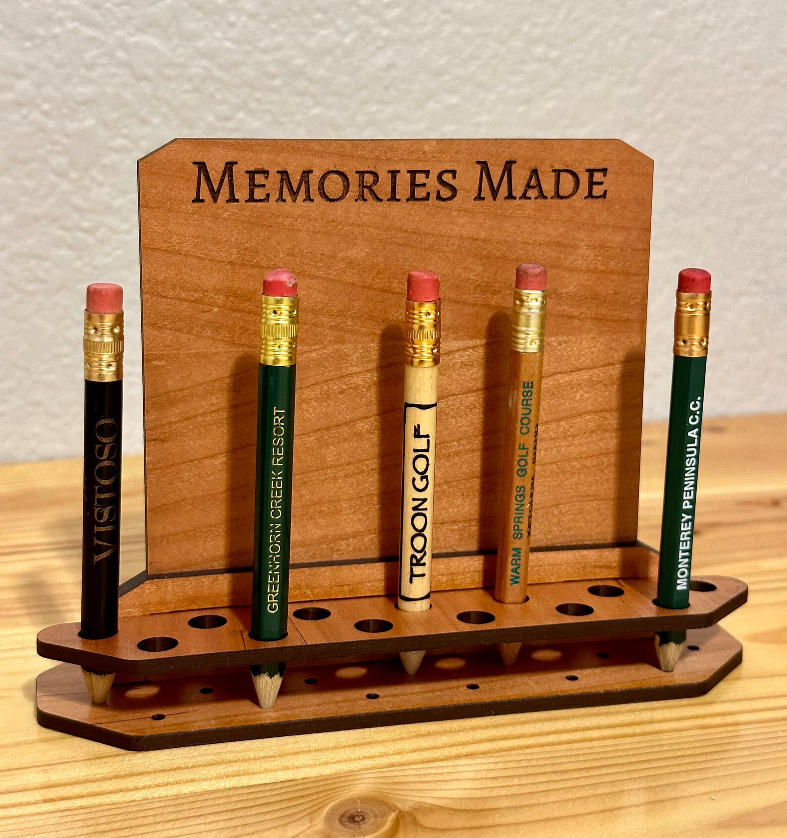 Mini Desk Golf Pencil Holder Etsy