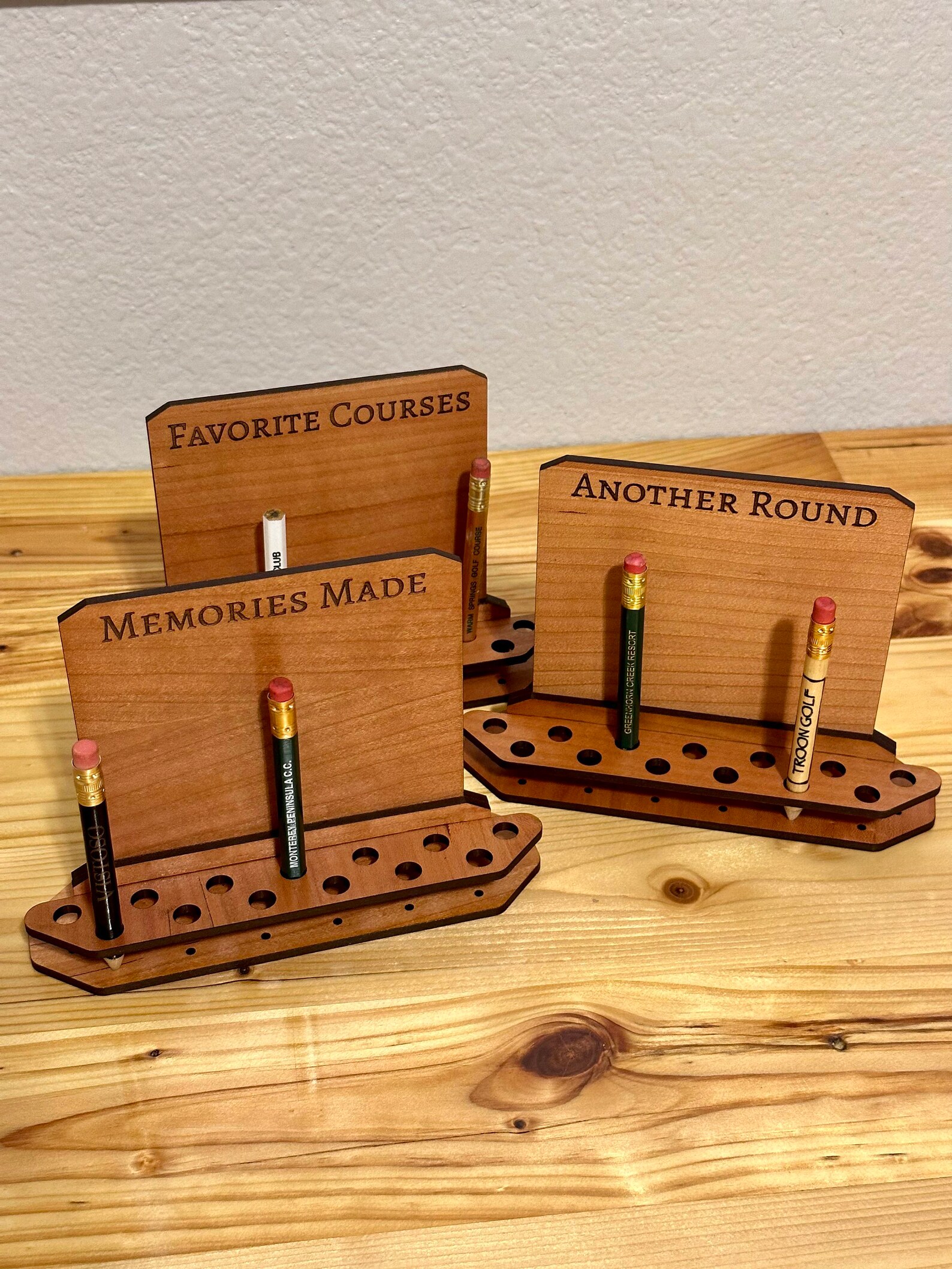 Mini Desk Golf Pencil Holder Etsy