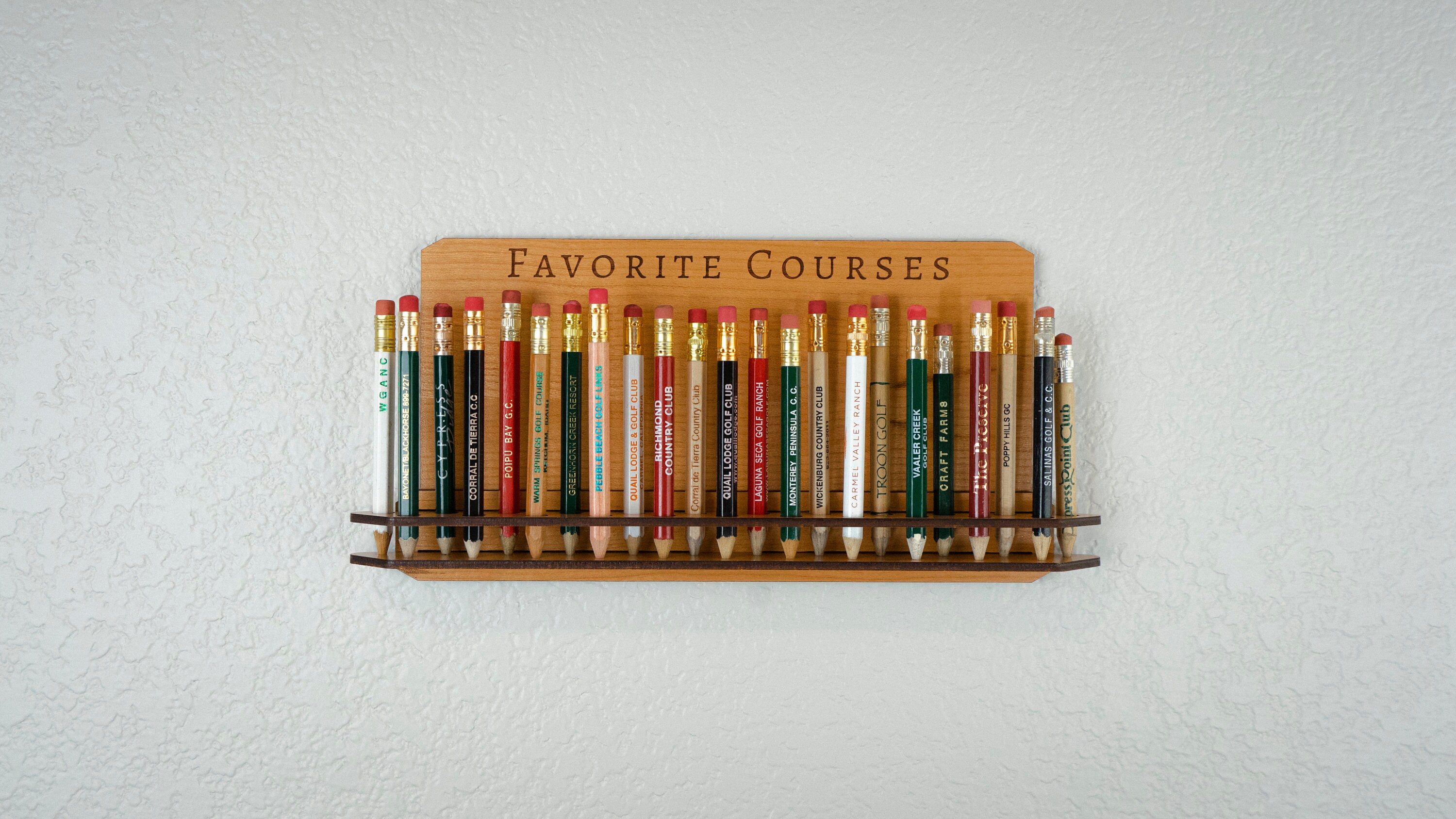 Golf Pencil Holder, Golf Pencil Display, Gift for Dad, Golf Gifts