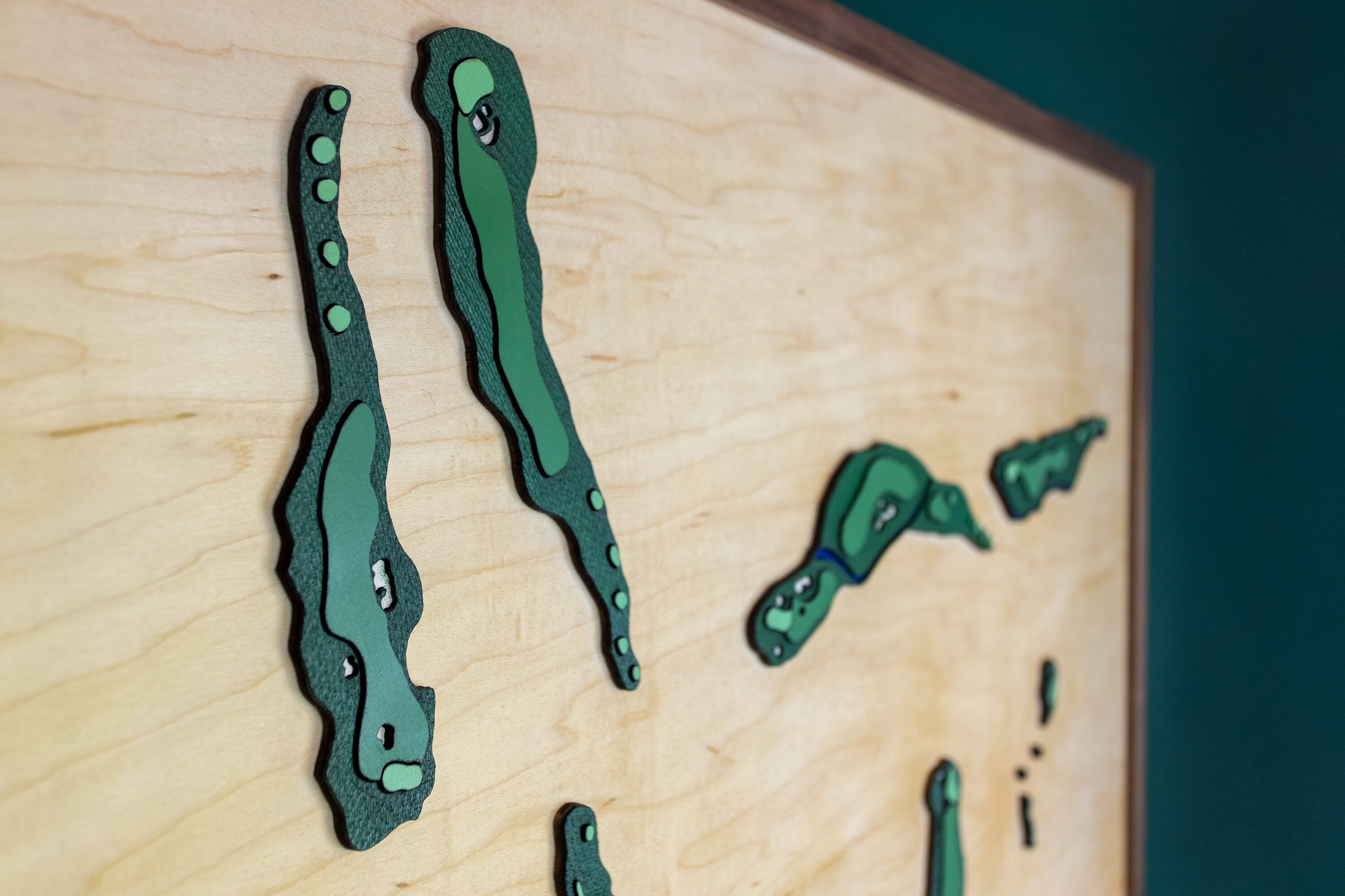 Customized 3D Golf Course Map Golf Gift Golf Home Decor Sports Gift Customized 3D Golf Course Map Golf Gift Golf Home Decor Sports Gift