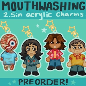 Mouthwashing Acrylic Charms | Curly | Anya | Daisuke | Swansea