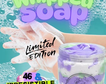 Limited Edition Whipped Soap: Vegan, Moisturizing, Handmade