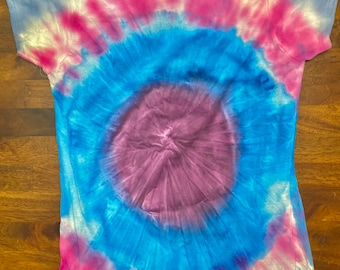 Youth Mermaid Bullseye Tie Dye T-Shirt