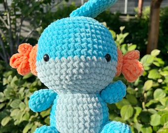 Crochet Mudkip Plushie | Amigurumi