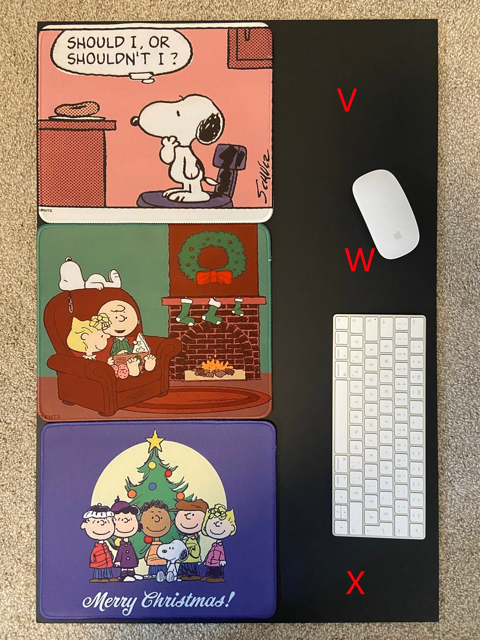 Peanuts/snoopy Mouse Pad Etsy