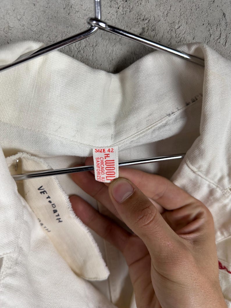True Vintage 1950s Woolf and Co Brand All Cotton White Medical ...