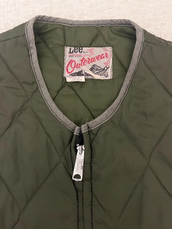 1970s Lee union made outerwear green lightweight … - image 2