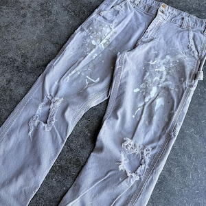 Carhartt Paint Splatter Pants - Etsy