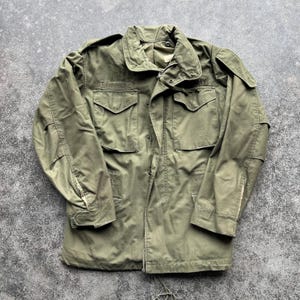 True Vintage 60s U.S. Army USMC Military Vietnam War M65 Cold Weather Fatigue Field Jacket Small - Regular