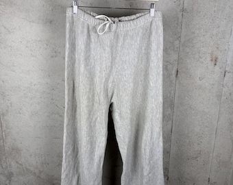 Vintage 90s Macgregor Brand Heather Gray Cotton Blend University of Wisconsin ATH DEPT Player Issue Stencil Sweatpants XL