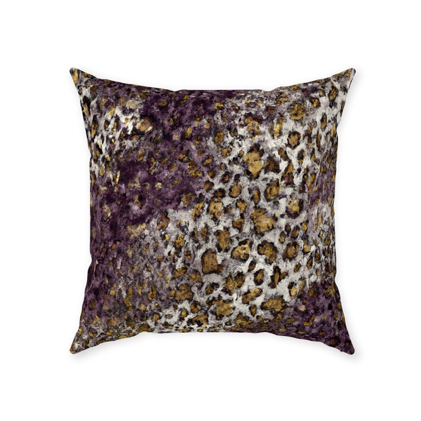 Leopard Throw Pillow Etsy