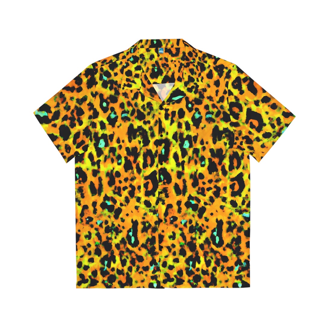 Leopard button up cover up main image 0
