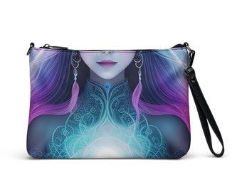 Ethereal Goddess Inner Light Crossbody Bag, Clutch Purse, Crossbody Purse, Side Body Handbag, Colorful Hip Bag, Traveler Bag