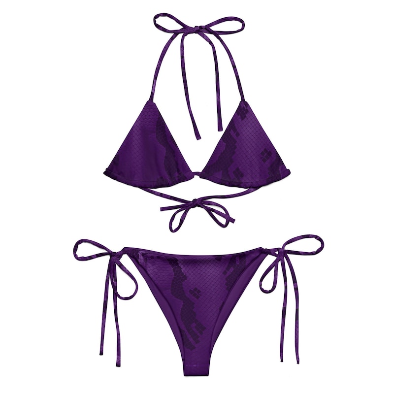 Dark Purple String Bikini - Etsy