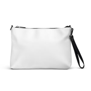 White Crossbody Bag, White Leather Bag Purse, Minimalist Leather Wristlet Wallet, White Phone Wallet Clutch Bag with Convertible Straps