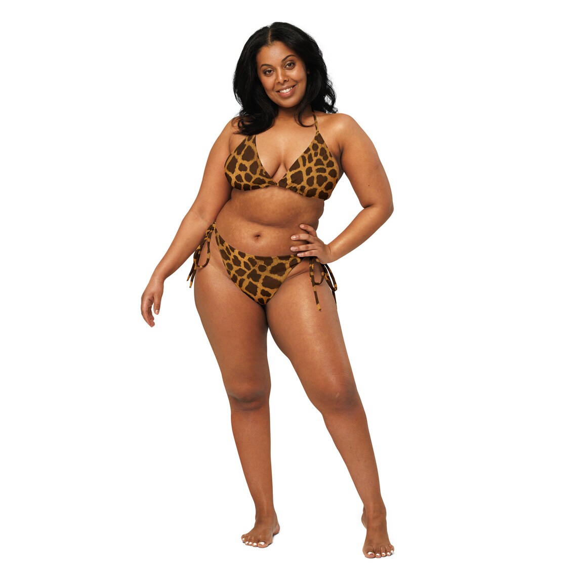 Giraffe Bikini Set Brown Shadow
