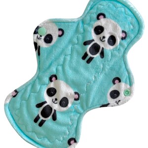 Reusable Cloth Menstrual Pad Period Pad Ecofriendly Pad Postpartum Pad Incontinence Pad Custom Period Pad Extra Soft Minky Pandas