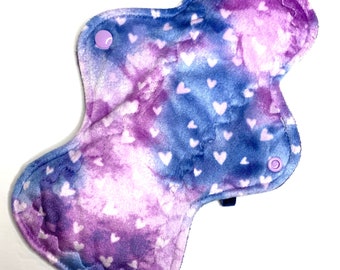 Compresa menstrual de tela reutilizable, compresa menstrual ecológica, compresa posparto, compresa para incontinencia - Heart Minky