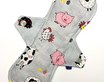 Almohadilla Menstrual de tela reutilizable, almohadilla ecológica, almohadilla posparto, almohadilla de incontinencia, almohadilla de tela, estilo personalizado, animales de granja