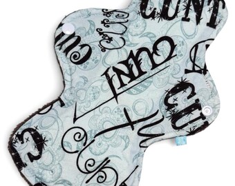 Compresa menstrual de tela reutilizable Compresa menstrual Compresa ecológica Compresa posparto Compresa para incontinencia Compresa menstrual personalizada Malas palabras