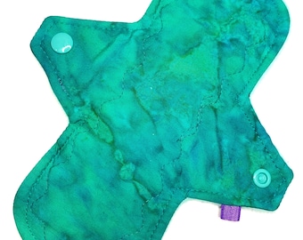 Reusable Cloth Menstrual Pad Period Pad Ecofriendly Pad Postpartum Pad Incontinence Pad Cloth Pad Custom Style Turquoise Batik Tie Dye