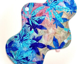 Custom Reusable Period Pad | Cloth Menstrual Pad Eco Friendly | Postpartum Pad | 420 Cannabis Leaves