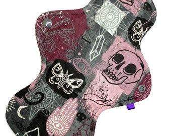 Reusable Cloth Menstrual Pad Period Pad Ecofriendly Pad Postpartum Pad Incontinence Pad Cloth Pad Custom Style Tarot Ouija Magic Crystals
