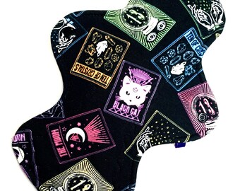 Reusable Cloth Menstrual Pad Period Pad Ecofriendly Pad Postpartum Pad Incontinence Pad Cloth Pad Custom Style Colorful Tarot Cards