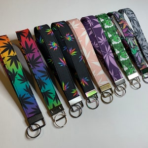 Cannabis Blatt Marihuana Blatt Key Fob Cannabis Schlüsselbund Marihuana Schlüsselbund Geschenke für Unkraut Liebhaber