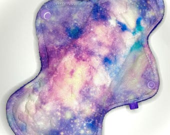 Compresa menstrual de tela reutilizable, compresa para el período, compresa ecológica, compresa posparto, compresa para incontinencia, compresa de tela, estilo personalizado, unicornio galaxia