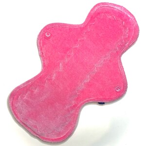 Reusable Cloth Menstrual Pad, Period Pad, Ecofriendly Pad, Postpartum Pad, Incontinence Pad - Extra Soft Bamboo Velour Solid Pink