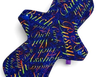 Compresa menstrual de tela reutilizable Compresa menstrual Compresa ecológica Compresa posparto Compresa para incontinencia Compresa menstrual personalizada Palabras malsonantes